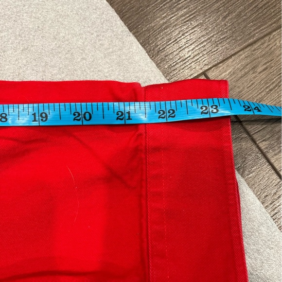 [XL]Vintage Roper Mens Red 100% Cotton L/S Solid Long Tail Western Shirt - Picture 7 of 9